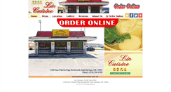 Desktop Screenshot of lincuisinesandsprings.com